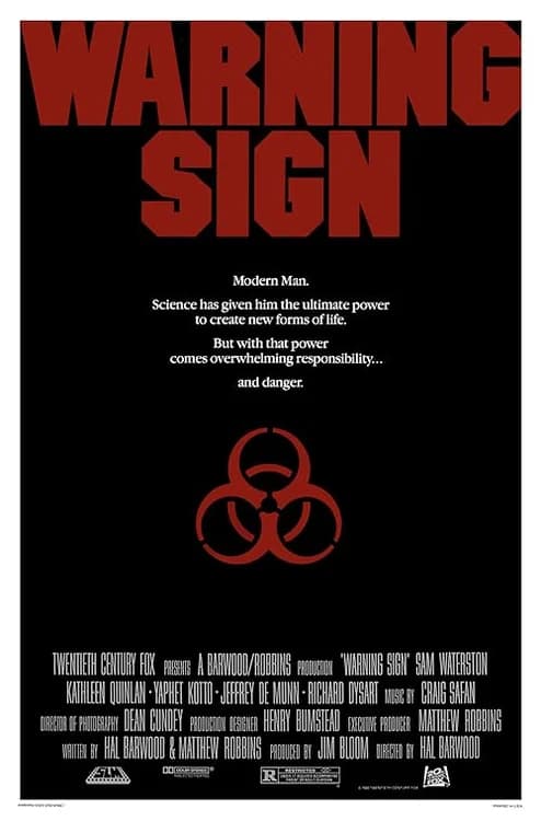 Warning Sign film posteri